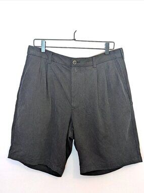 Tommy Bahama Men’s | 9” Silk & Bamboo Shorts in Sandwashed Black | Size 34